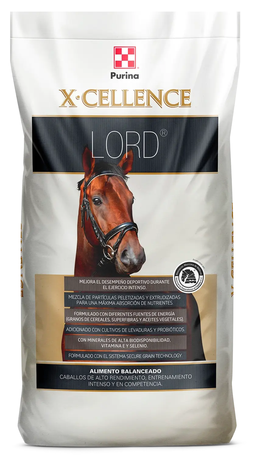 Saco de alimento Purina X-Cellence Lord